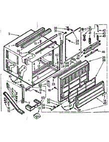 Cabinet Parts parts for Kenmore Heat Pump System 106.73901 (10673901, 106 73901) from AppliancePartsPros.com