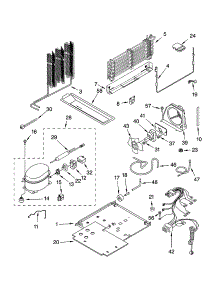 Unit Parts parts for Kenmore Refrigerator 106.73903301 (10673903301, 106 73903301) from AppliancePartsPros.com