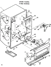 Liner Parts parts for Kenmore Freezer 106.7391530 (1067391530, 106 7391530) from AppliancePartsPros.com