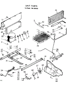 Unit Parts parts for Kenmore Freezer 106.7391530 (1067391530, 106 7391530) from AppliancePartsPros.com