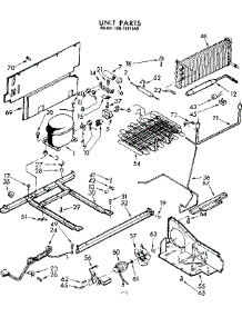 Unit Parts parts for Kenmore Freezer 106.7391540 (1067391540, 106 7391540) from AppliancePartsPros.com