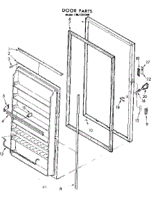 Door Parts parts for Kenmore Freezer 106.7391540 (1067391540, 106 7391540) from AppliancePartsPros.com