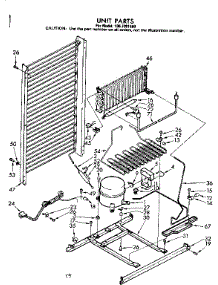 Unit Parts parts for Kenmore Freezer 106.7391550 (1067391550, 106 7391550) from AppliancePartsPros.com