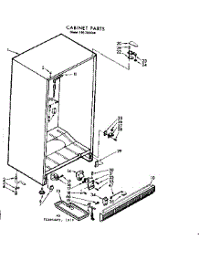 Cabinet Parts parts for Kenmore Freezer 106.7392050 (1067392050, 106 7392050) from AppliancePartsPros.com