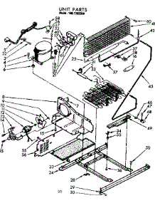 Unit Parts parts for Kenmore Freezer 106.7392050 (1067392050, 106 7392050) from AppliancePartsPros.com