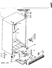 Cabinet Parts parts for Kenmore Freezer 106.7392051 (1067392051, 106 7392051) from AppliancePartsPros.com