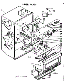 Liner Parts parts for Kenmore Freezer 106.7392051 (1067392051, 106 7392051) from AppliancePartsPros.com