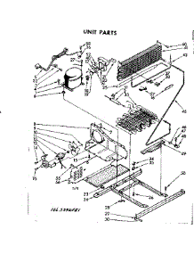 Unit Parts parts for Kenmore Freezer 106.7392051 (1067392051, 106 7392051) from AppliancePartsPros.com