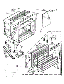 Cabinet Parts parts for Kenmore Heat Pump System 106.73941 (10673941, 106 73941) from AppliancePartsPros.com
