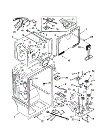 Liner parts for Kenmore Refrigerator 106.73989301 (10673989301, 106 73989301) from AppliancePartsPros.com