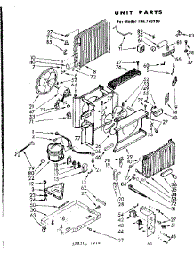 Unit Parts parts for Kenmore Heat Pump System 106.740980 (106740980, 106 740980) from AppliancePartsPros.com