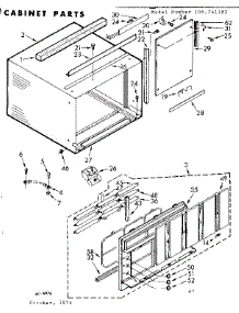 Cabinet Parts parts for Kenmore Heat Pump System 106.741182 (106741182, 106 741182) from AppliancePartsPros.com