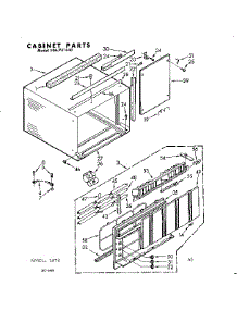 Cabinet Parts parts for Kenmore Heat Pump System 106.741540 (106741540, 106 741540) from AppliancePartsPros.com