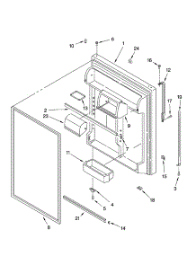 Refrigerator Door Parts parts for Kenmore Refrigerator 106.74264402 (10674264402, 106 74264402) from AppliancePartsPros.com