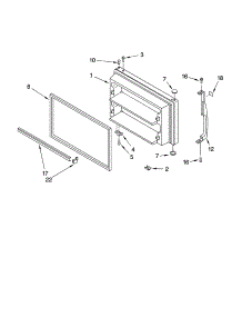 Freezer Door Parts parts for Kenmore Refrigerator 106.74269401 (10674269401, 106 74269401) from AppliancePartsPros.com
