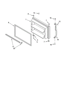 Freezer Door Parts parts for Kenmore Refrigerator 106.74283400 (10674283400, 106 74283400) from AppliancePartsPros.com