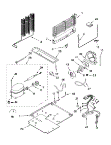 Unit Parts parts for Kenmore Refrigerator 106.74283400 (10674283400, 106 74283400) from AppliancePartsPros.com