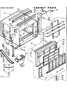 Cabinet Parts parts for Kenmore Heat Pump System 106.742992 (106742992, 106 742992) from AppliancePartsPros.com