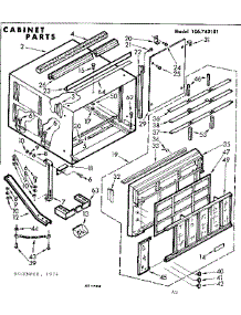 Cabinet Parts parts for Kenmore Heat Pump System 106.743181 (106743181, 106 743181) from AppliancePartsPros.com
