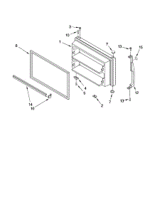 Freezer Door Parts parts for Kenmore Refrigerator 106.74963401 (10674963401, 106 74963401) from AppliancePartsPros.com