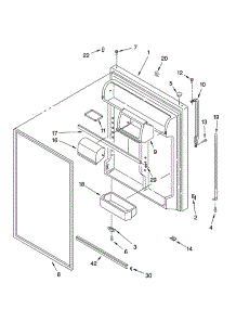 Refrigerator Door Parts parts for Kenmore Refrigerator 106.74963401 (10674963401, 106 74963401) from AppliancePartsPros.com