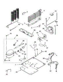 Unit Parts parts for Kenmore Refrigerator 106.74963401 (10674963401, 106 74963401) from AppliancePartsPros.com