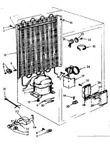 Unit Parts parts for Kenmore Freezer 106.7504120 (1067504120, 106 7504120) from AppliancePartsPros.com