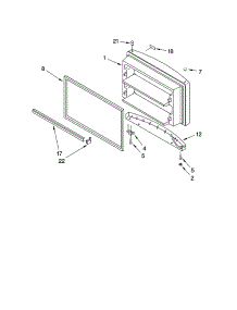Freezer Door Parts parts for Kenmore Refrigerator 106.75923400 (10675923400, 106 75923400) from AppliancePartsPros.com
