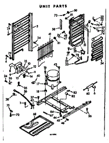 Unit Parts parts for Kenmore Refrigerator 106.7600101 (1067600101, 106 7600101) from AppliancePartsPros.com