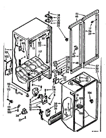 Cabinet Parts parts for Kenmore Refrigerator 106.7600323 (1067600323, 106 7600323) from AppliancePartsPros.com