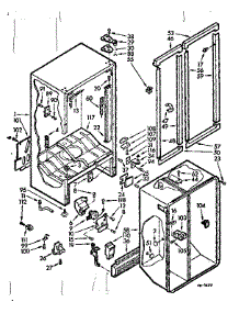Cabinet Parts parts for Kenmore Refrigerator 106.7601342 (1067601342, 106 7601342) from AppliancePartsPros.com