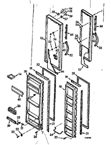 Door Parts parts for Kenmore Refrigerator 106.7601361 (1067601361, 106 7601361) from AppliancePartsPros.com