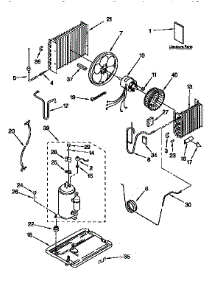 Unit parts for Kenmore Air Conditioner 106.76053790 (10676053790, 106 76053790) from AppliancePartsPros.com