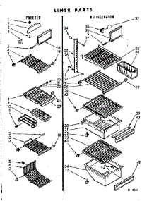 Liner Parts parts for Kenmore Refrigerator 106.7610143 (1067610143, 106 7610143) from AppliancePartsPros.com