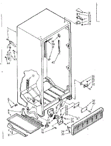 Cabinet Parts parts for Kenmore Refrigerator 106.7610143 (1067610143, 106 7610143) from AppliancePartsPros.com