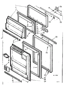 Door Parts parts for Kenmore Refrigerator 106.7613103 (1067613103, 106 7613103) from AppliancePartsPros.com