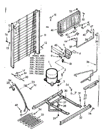 Unit Parts parts for Kenmore Refrigerator 106.7615462 (1067615462, 106 7615462) from AppliancePartsPros.com