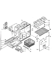 Freezer Section Parts parts for Kenmore Refrigerator 106.7616700 (1067616700, 106 7616700) from AppliancePartsPros.com