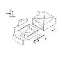 Pedestal parts for Kenmore Washer 110.42834200 (11042834200, 110 42834200) from AppliancePartsPros.com