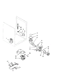 Pump And Motor parts for Kenmore Washer 110.42924200 (11042924200, 110 42924200) from AppliancePartsPros.com