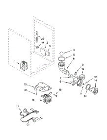Pump, Motor Parts, And Optional Parts (Not Included) parts for Kenmore Washer 110.42926202 (11042926202, 110 42926202) from AppliancePartsPros.com