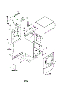 Top And Cabinet parts for Kenmore Washer 110.42926203 (11042926203, 110 42926203) from AppliancePartsPros.com