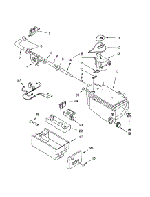 Dispenser parts for Kenmore Washer 110.42926203 (11042926203, 110 42926203) from AppliancePartsPros.com