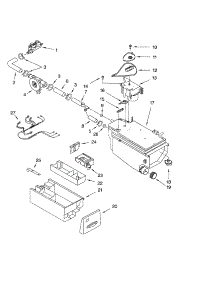 Dispenser parts for Kenmore Washer 110.42936200 (11042936200, 110 42936200) from AppliancePartsPros.com