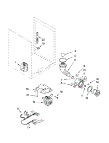 Pump And Motor Parts And Optional Parts (Not Included) parts for Kenmore Washer 110.43902203 (11043902203, 110 43902203) from AppliancePartsPros.com
