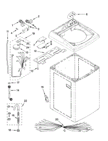 Controls And Rear Panel Parts parts for Kenmore Washer 110.44182401 (11044182401, 110 44182401) from AppliancePartsPros.com