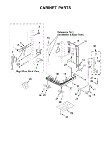 Cabinet Parts parts for Kenmore Washer 110.44422510 (11044422510, 110 44422510) from AppliancePartsPros.com