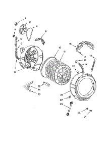Tub And Basket parts for Kenmore Washer 110.44834200 (11044834200, 110 44834200) from AppliancePartsPros.com