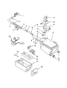 Dispenser parts for Kenmore Washer 110.44931300 (11044931300, 110 44931300) from AppliancePartsPros.com
