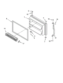 Freezer Door Parts parts for Kenmore Refrigerator 106.78914800 (10678914800, 106 78914800) from AppliancePartsPros.com